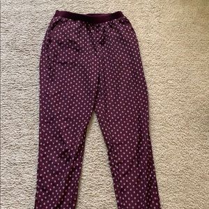Burgundy pants